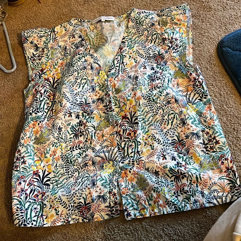 Laurence Tavernier floral blouse M